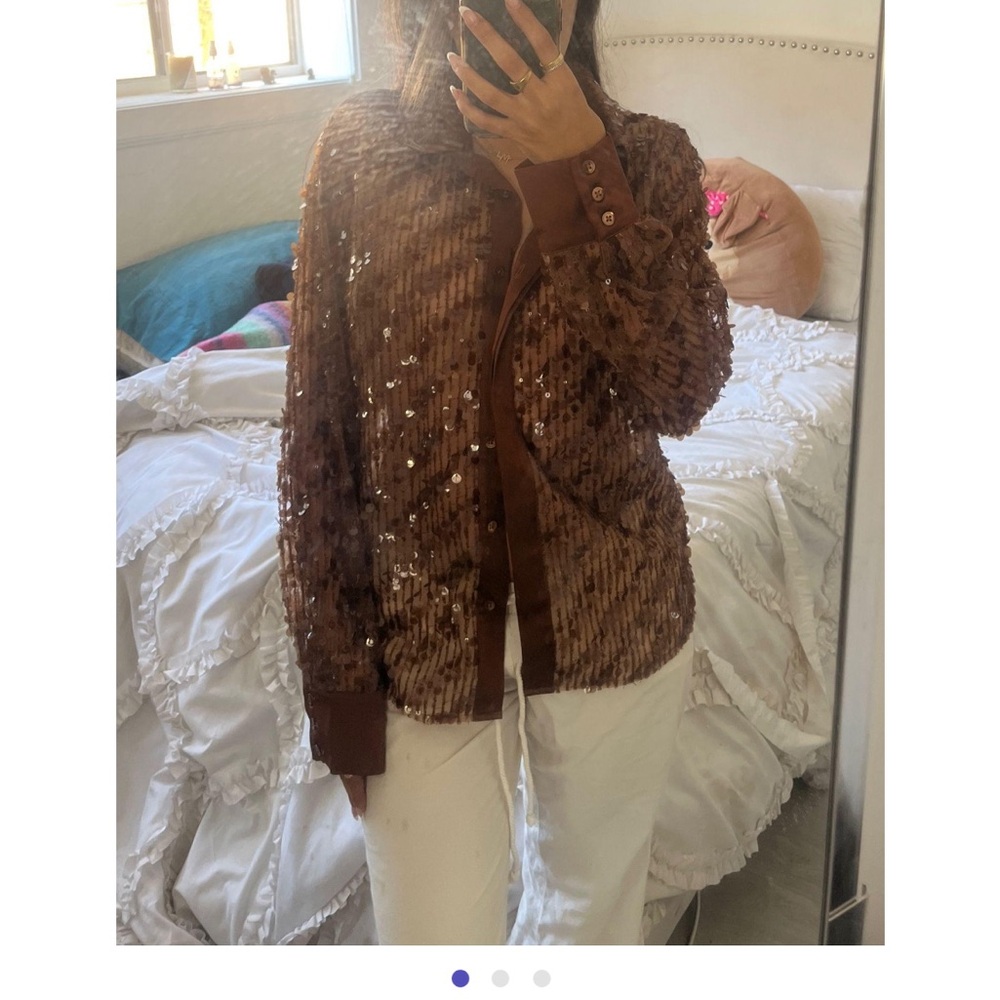 Brown Sequin jacket